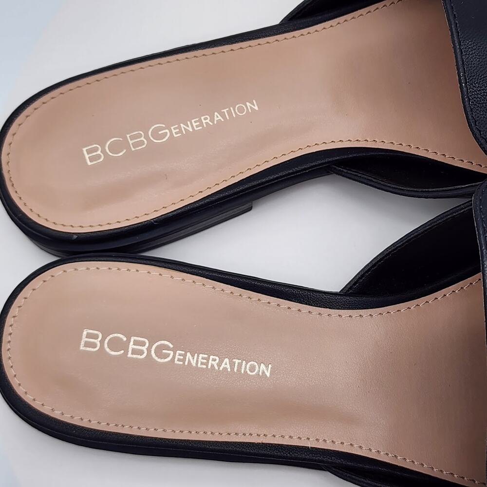 NEW BCBGeneration Zorie Black Mule Loafers Women's Size 6.5 M Slip-On Flats - Picture 6 of 8